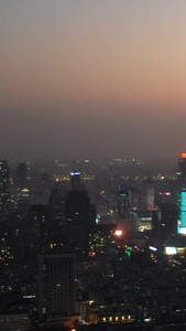 南京城市夜景航拍视频南京市中心视频