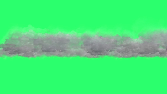 动画绿屏幕上的云效应视频