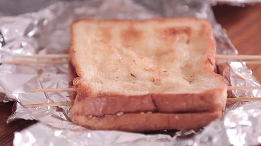 垃圾食品一次性餐盒炸串 视频