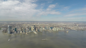 世界贸易中心观测站的全景观新纽约9秒视频