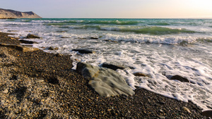 海滩上的海浪6秒视频