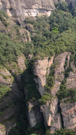 航拍5A景区雁荡山灵岩景观区展旗峰视频风景名胜44秒视频