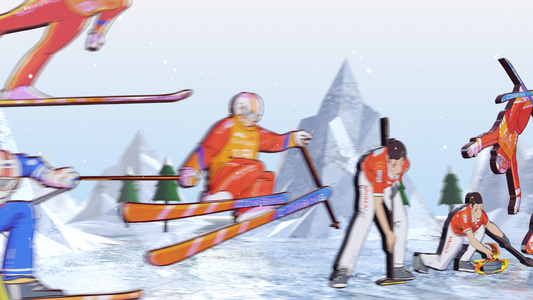 冬季冰雪节体育运动会开幕式视频