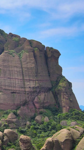 5A风景区龟峰景区骆驼峰地标航拍合集丹霞地貌视频