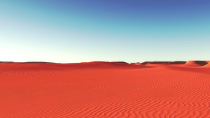 红色沙漠中的绿洲动画16秒视频