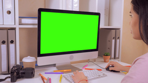 绿色电脑屏幕16秒视频