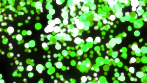 绿色抽象光亮粒子bokeh背景视频动画20秒视频