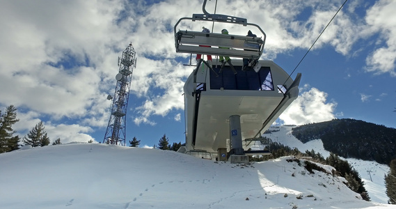 在布加里亚的坎斯科冬山滑雪度假胜地Bulgaria视频