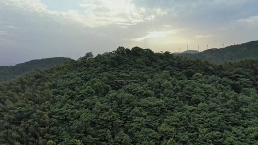 湖北咸宁崇阳东岳山景航拍视频