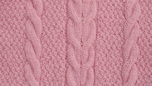 粉色羊毛编织织织物视频
