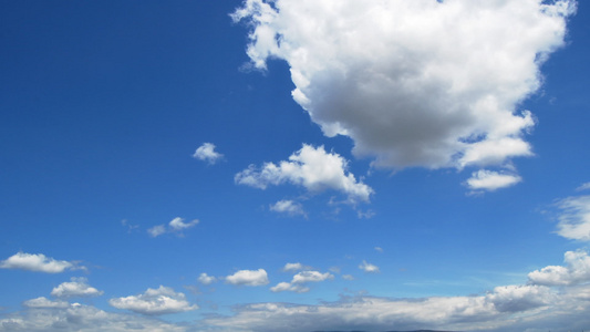 美丽的云空间天气美丽的蓝天视频