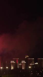 北京鸟巢建党100周年大会的烟花奥运会场馆视频