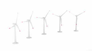 风力发电机3d模型14秒视频