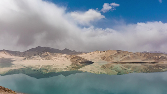 新疆白沙湖自然风光4K延时视频