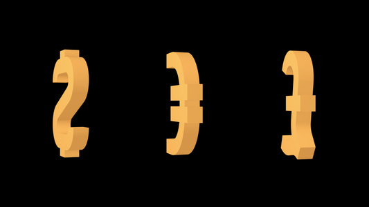 货币代表美元欧元英镑图标设置Alpha频道视频