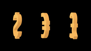 货币代表美元欧元英镑图标设置Alpha频道10秒视频