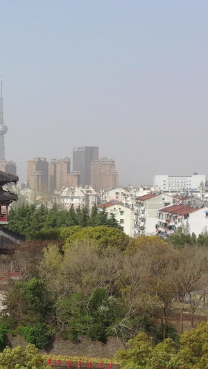 江苏泰州城市风光凤城河景区泰州旅游30秒视频