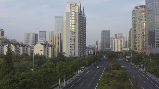 城市建筑航拍[中小城市]视频