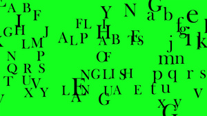 飞行字母或字母概念在圣经或书籍中的著作结尾10秒视频