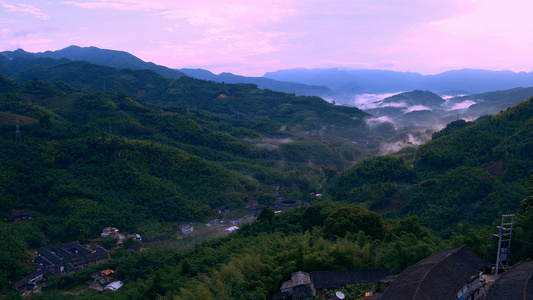 福建永定土楼景区视频