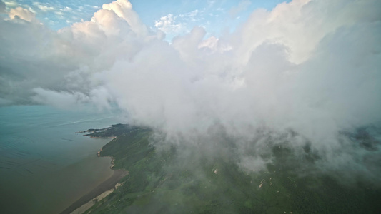 4k江门风车山晚霞视频