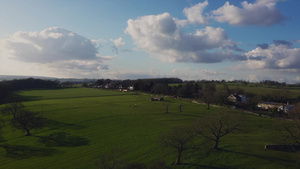 英国农村航拍风光20秒视频