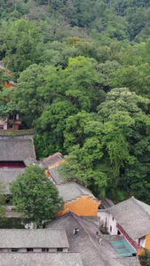 浙江天台山国清寺航拍视频天台县视频