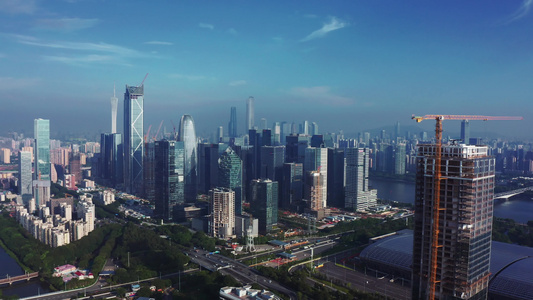 广州琶洲高楼建筑视频