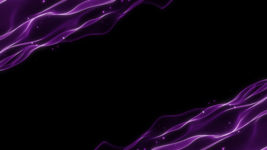 紫色光带光斑粒子边框视频