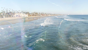 加利福尼亚码头上的肥皂泡10秒视频