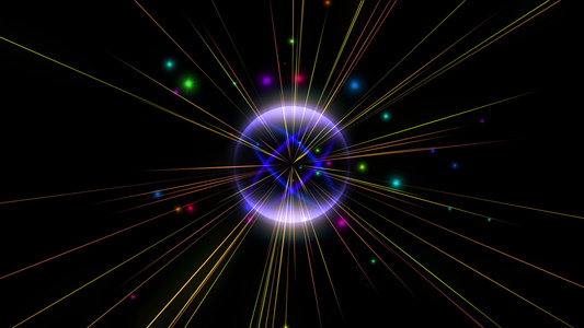 原子恒星光射线脉冲4k视频