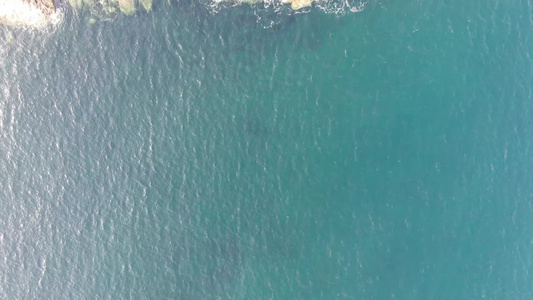 航拍一望无际的海洋视频