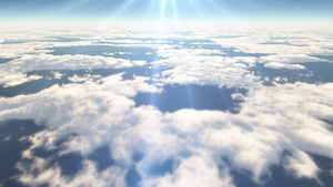 高飞在云层上19秒视频