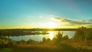 湖边的日落12秒视频