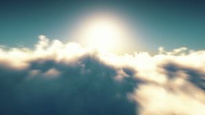 云上日落3D动画19秒视频
