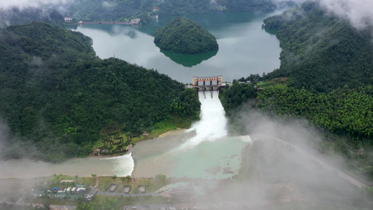 金华安地水库云海航拍视频