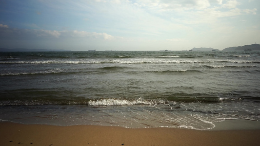 海洋景观与海景和沙滩相近视频