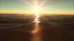 日落射光光淡海宏观4k15秒视频
