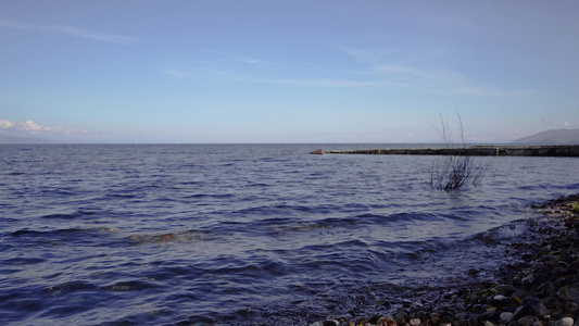 自然景观以比基卡尔湖为视线大自然的美貌视频
