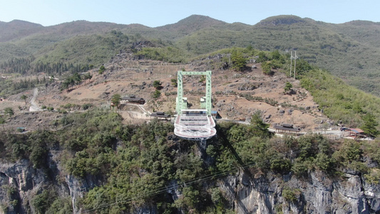 大自然连绵起伏山川丘陵航拍视频