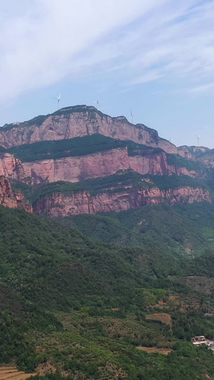 航拍河北嶂石岩国家风景名胜区太行山57秒视频