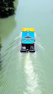 航拍4A级景区扬州古运河扬州段扬州旅游视频