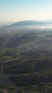 航拍5A景区衢州江郎山全景视频大自然视频