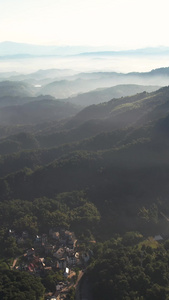 航拍5A景区衢州江郎山全景视频大自然视频