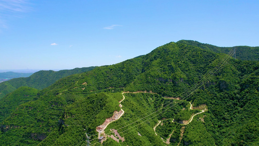 北京门头沟京西古道自然风光航拍视频