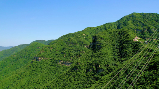 北京门头沟京西古道自然风光航拍视频