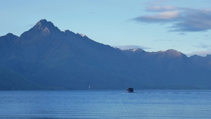 一艘在瓦卡提普湖上的帆船11秒视频