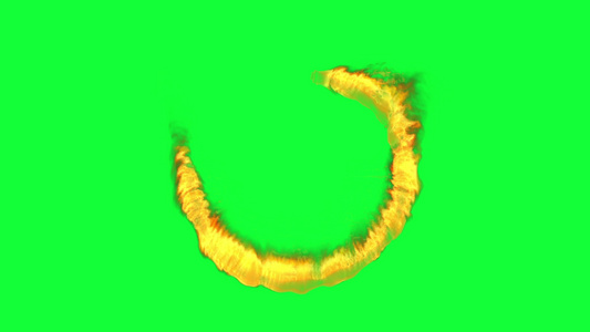 绿色屏幕染色体的火圆视频