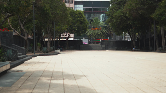 共和国广场从墨西哥城市的周围视频