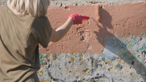 街上墙壁的艺术绘画涂鸦19秒视频
